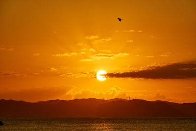 Scenic view of sunset sky