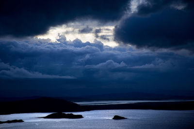 Andean landscape at lake titicaca on the border of peru and bolivia