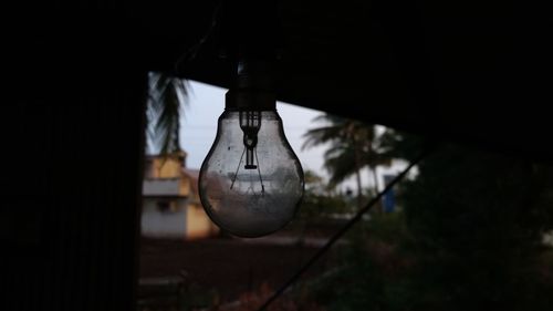 Close-up of light bulb