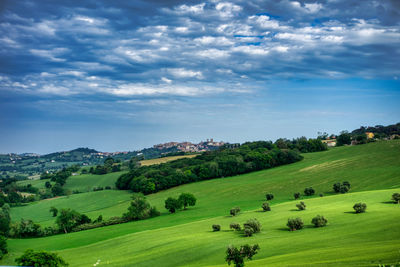 Scenic view of landscape against sky