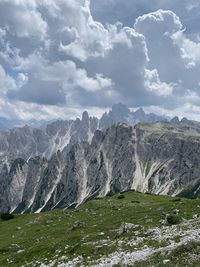 Scenic view of mountain against sky