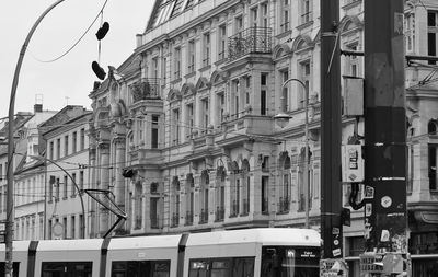 Low angle view of buildings in city