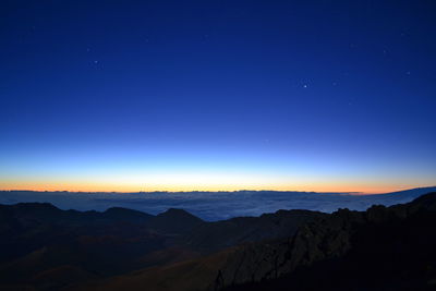 Sunrise at haleakala national park