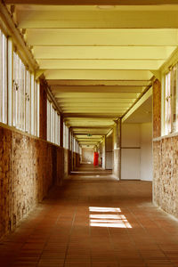 View of corridor of building