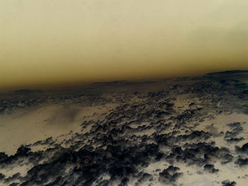 Scenic view of cloudscape against sky during sunset