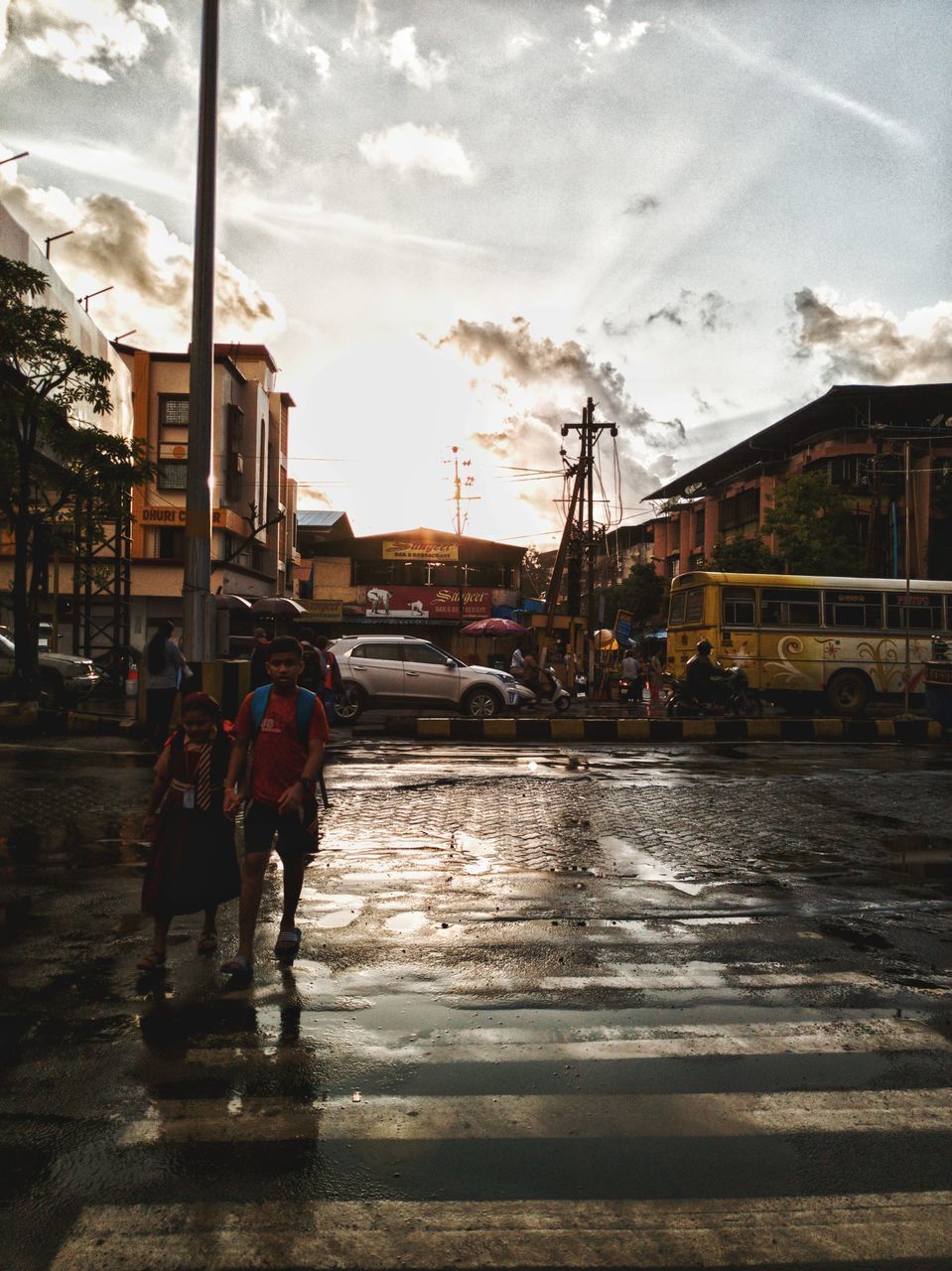 VIEW OF STREET IN CITY