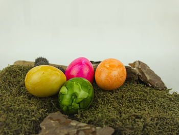 Close-up of fruits on table