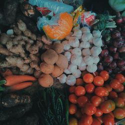 Fruits for sale at market stall