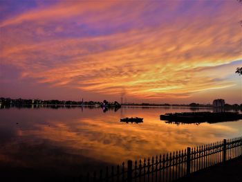 Reflection of sunset 