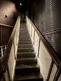 Low angle view of staircase in building