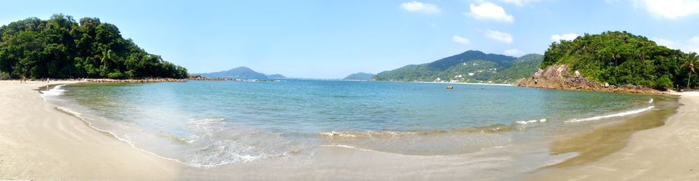 Panoramic shot of sea against sky