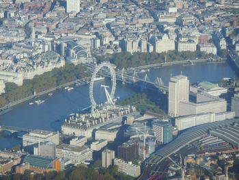 High angle view of cityscape