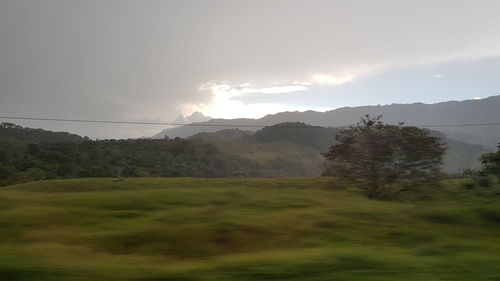 Scenic view of landscape against sky