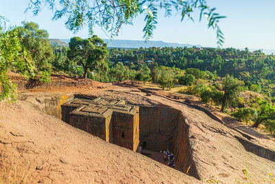 View of old ruin building