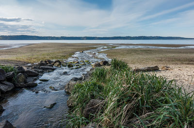 Scenic view of sea against sky