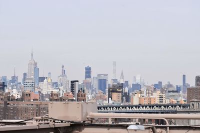 Buildings in city against sky