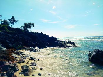 Scenic view of sea against sky