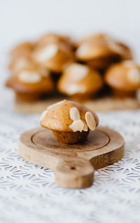 Close-up of cookies in plate