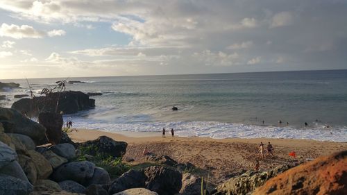 Scenic view of sea against sky