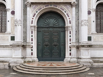 Entrance of historic building