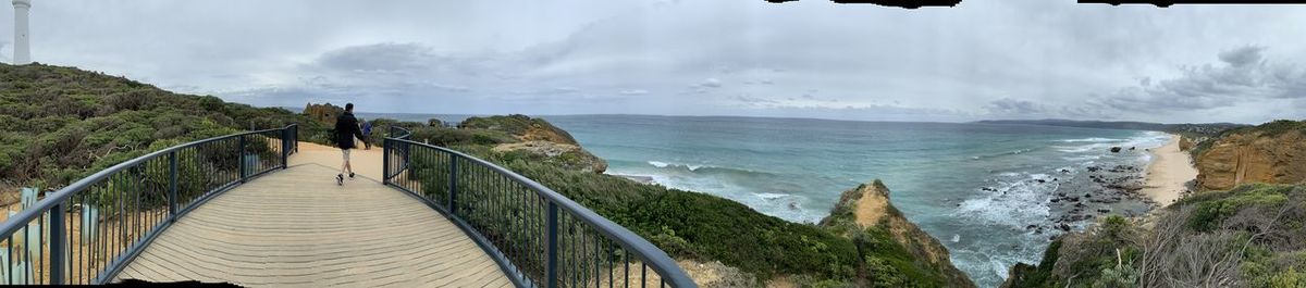 Panoramic view of sea against sky