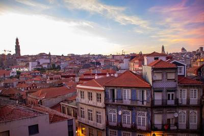 Buildings in city against sky