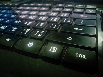 Close-up of computer keyboard