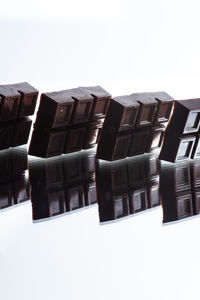 Close-up of objects over white background