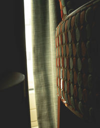 Close-up of curtain at home