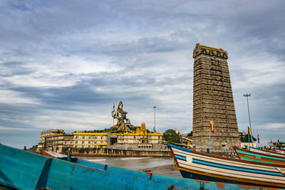 Murdeshwar temple early morning view from unique angle