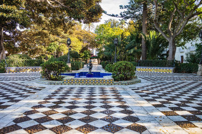 Fountain in park