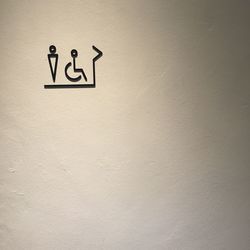 Information sign on wall