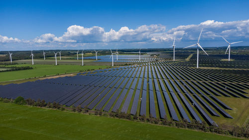 Northern europas largest solar park near holstebro in denmark