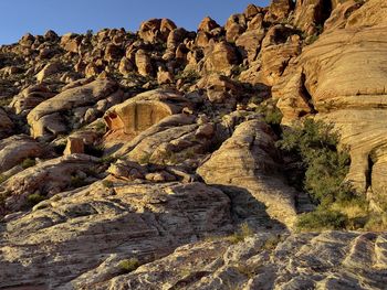 Rock formations on land