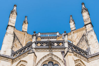 Low angle view of historic building against sky