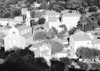 Residential buildings in town