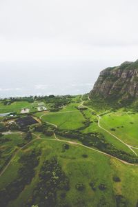 High angle view of landscape