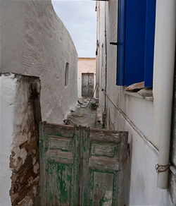 Exterior of old building against sky