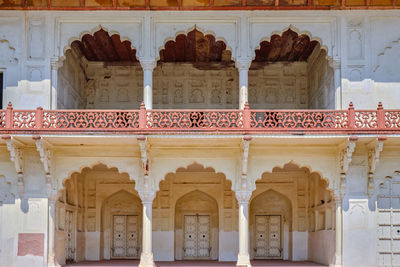 Low angle view of historical building