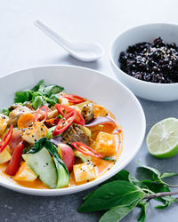 Close-up of salad in plate