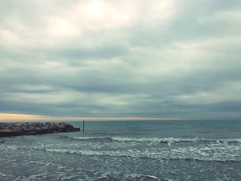 Scenic view of sea against sky