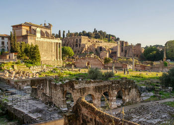 Buildings against sky in city