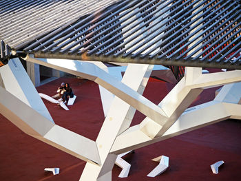 Low angle view of modern building