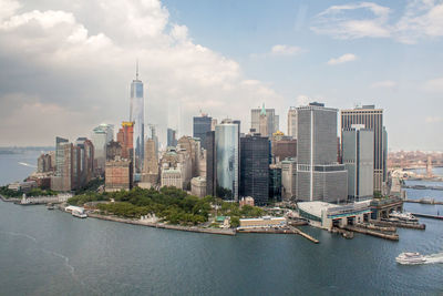 Modern cityscape against sky