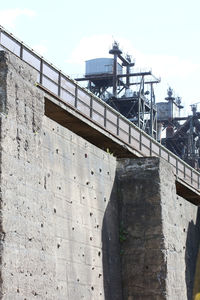 Low angle view of bridge against sky