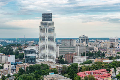 Cityscape against sky