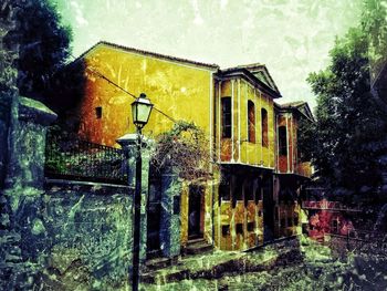 Houses in a village