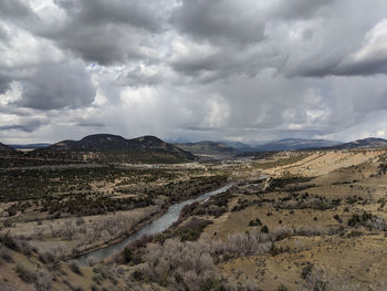 Scenic view of landscape against sky