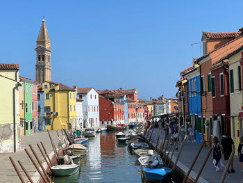 Boats in canal