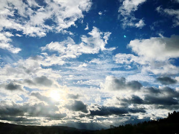 Low angle view of clouds in sky